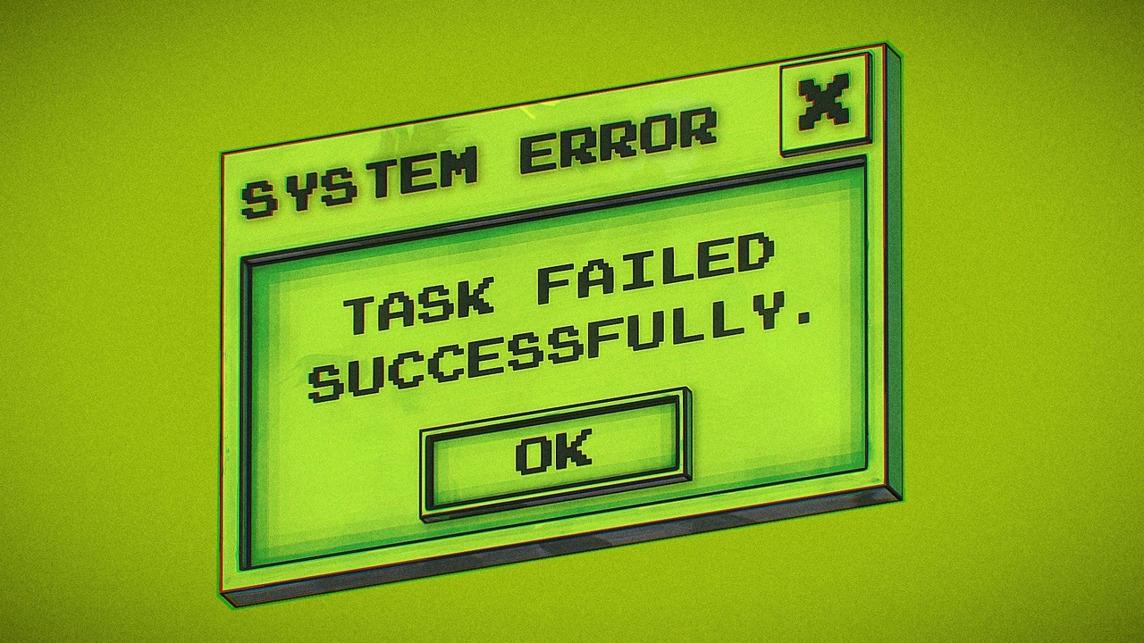 Media 1 for listing TASK FAILED WINDOW
