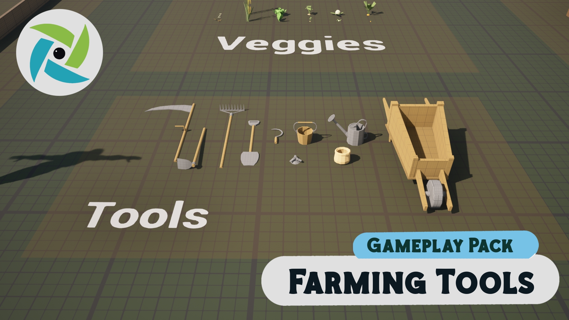 Farming Tools & Equipment Pack: Prototype Starter Kit - 41 Assets | Fab