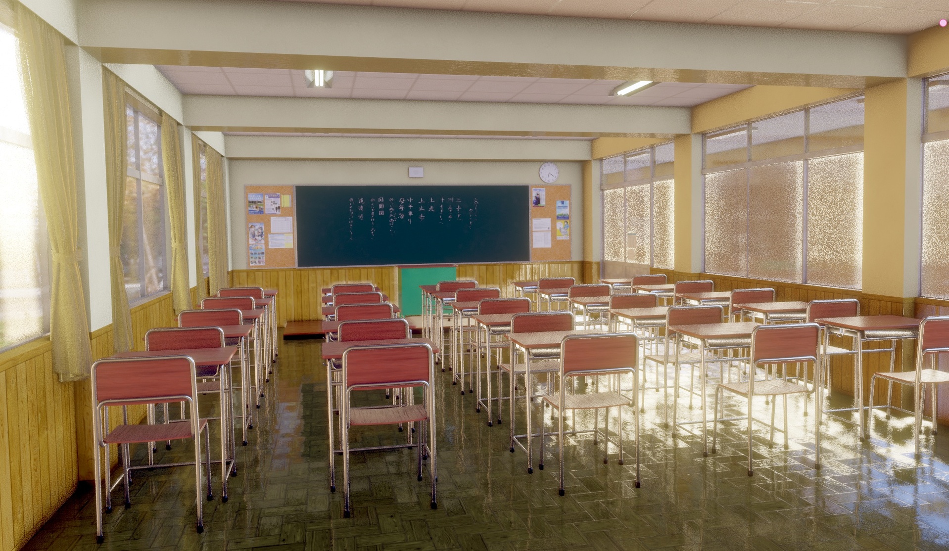 Media 1 for listing Japanese Classroom - game and render ready