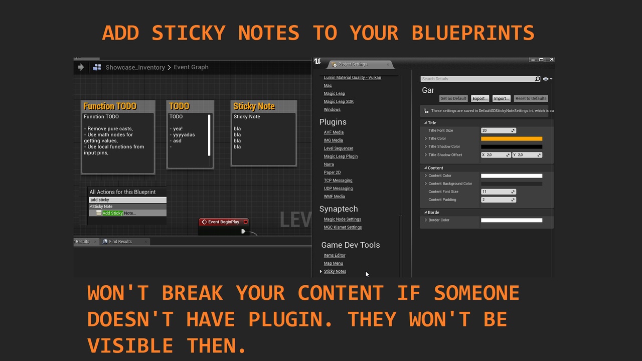 Media 1 for listing Blueprint Sticky Notes
