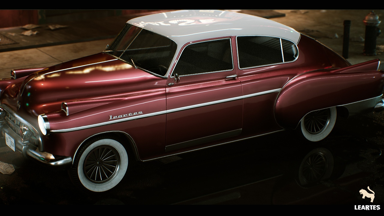 商品 Classic Car 03 ( Classic Car Cars Driveable Functional Vintage Vehicle Model ) 的媒体 1