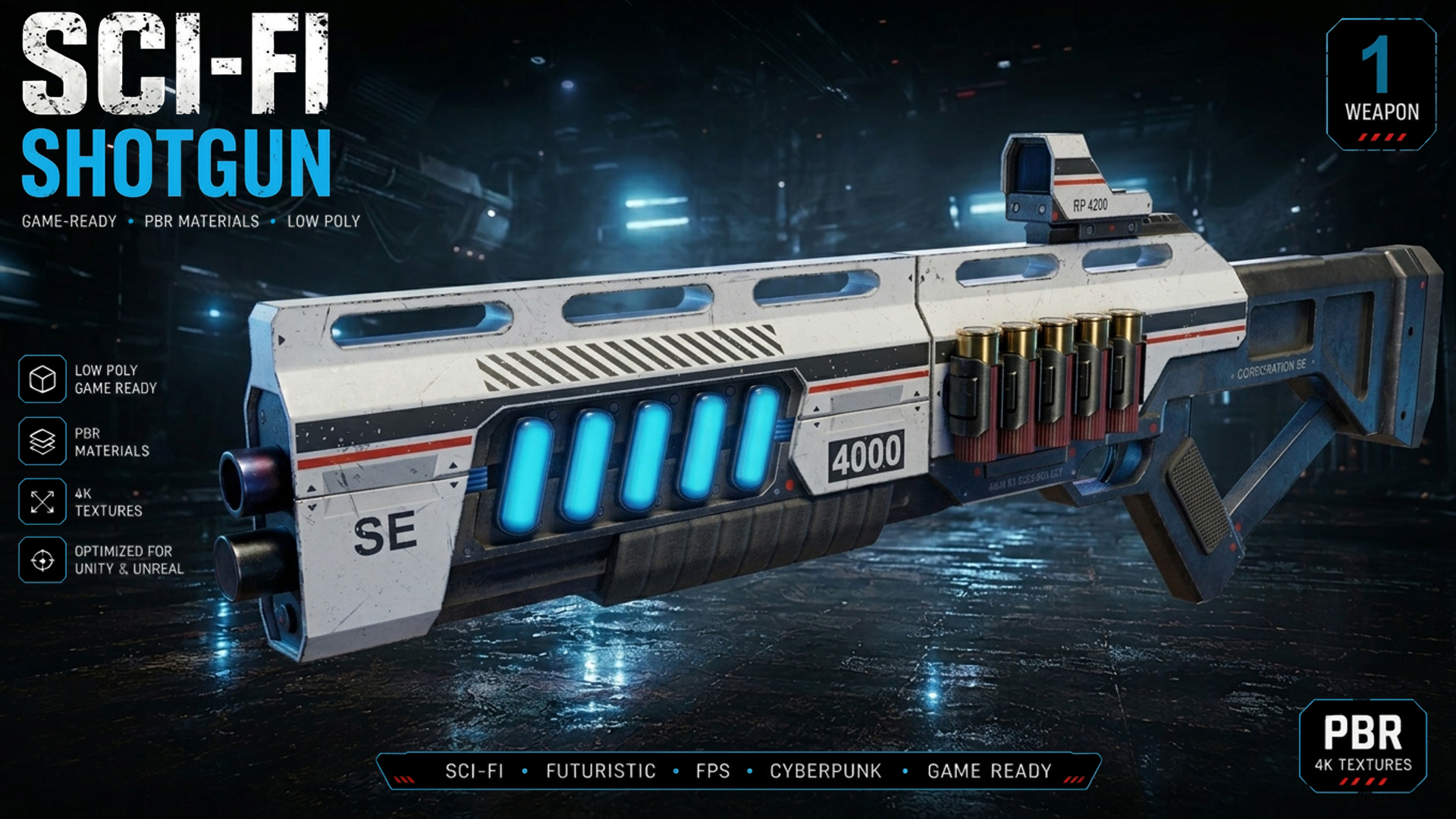 Sci Fi Shotgun | Fab