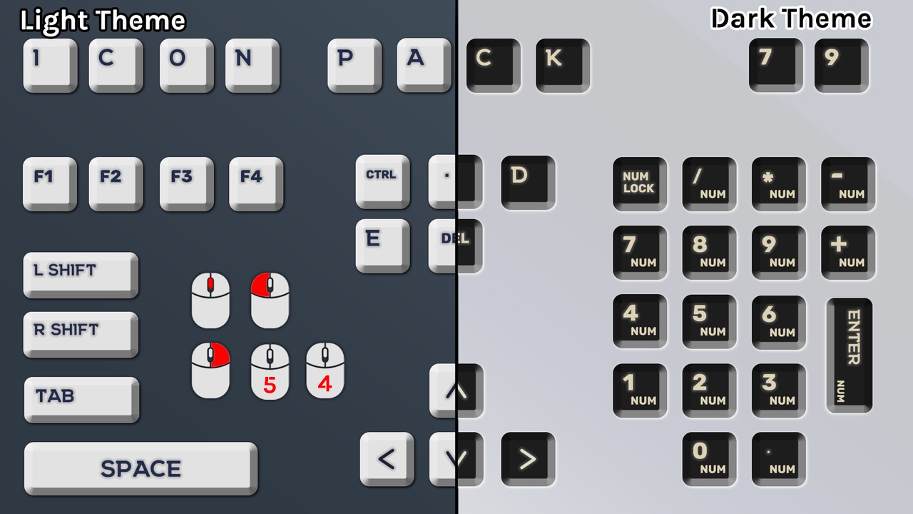 Media 1 for listing PC Input Icon Pack With RText Decorator (Keyboard and Mouse)