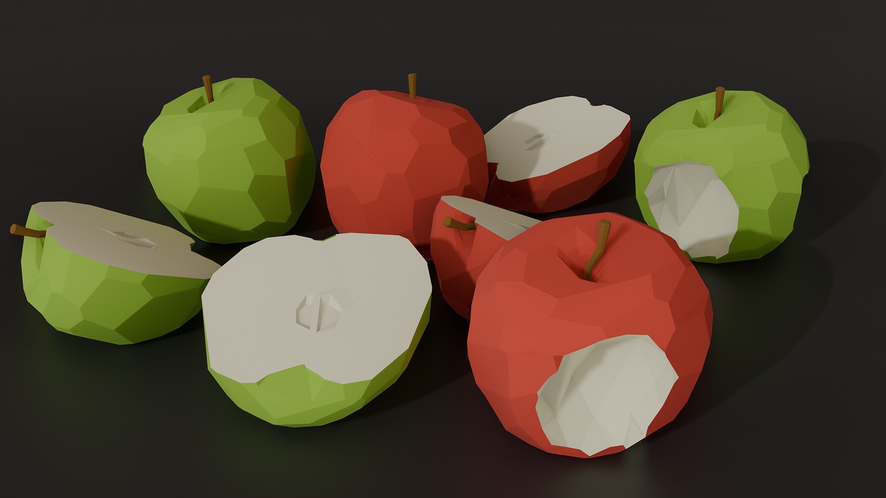 Media 1 for listing Low Poly Fruits