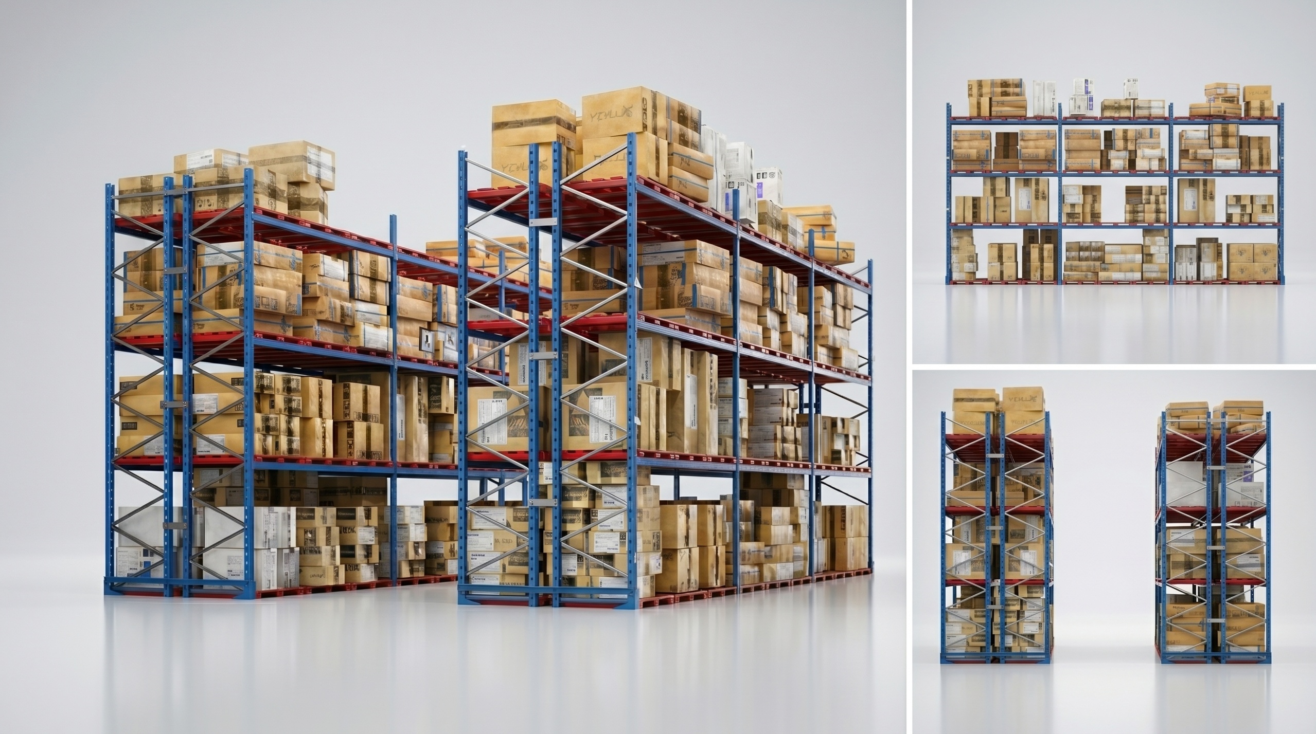 Media 1 for listing Industrial Warehouse Storage Rack System – 3D Model