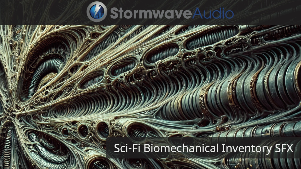 Media 1 for listing Sci-Fi Biomechanical Inventory Interface Sound Effects Pack
