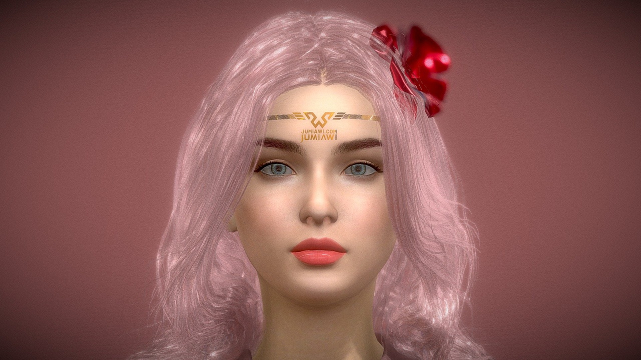 Media 1 for listing LILA Realistic Female 3D Model Rigged Body
