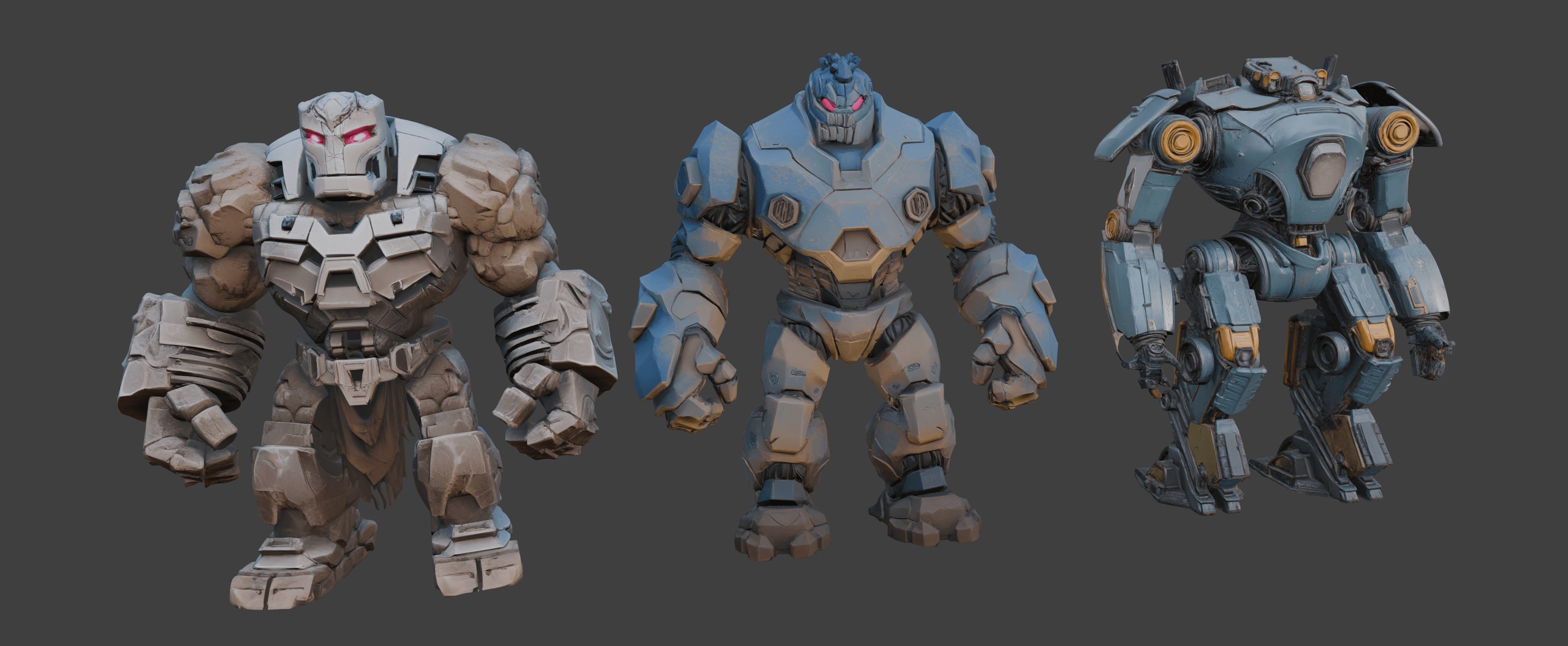 Media 1 for listing Cyberpunk Heavy Mechs🤖(LowPoly)