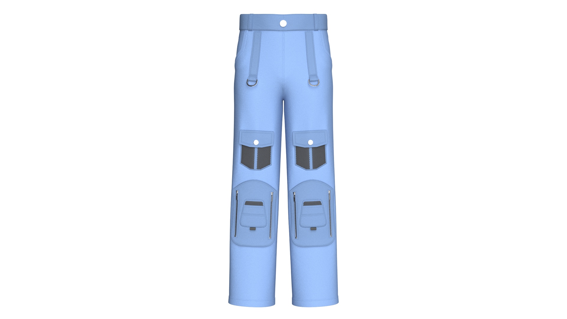 Media 1 for listing Men Double Zip Utility Pocket Cargo Pant | High Poly