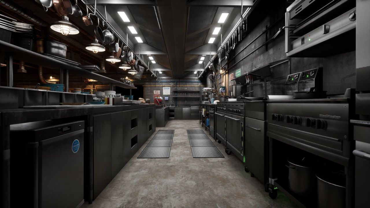 الوسائط 1 للقائمة Industrial Restaurant Kitchen & Bar Pack