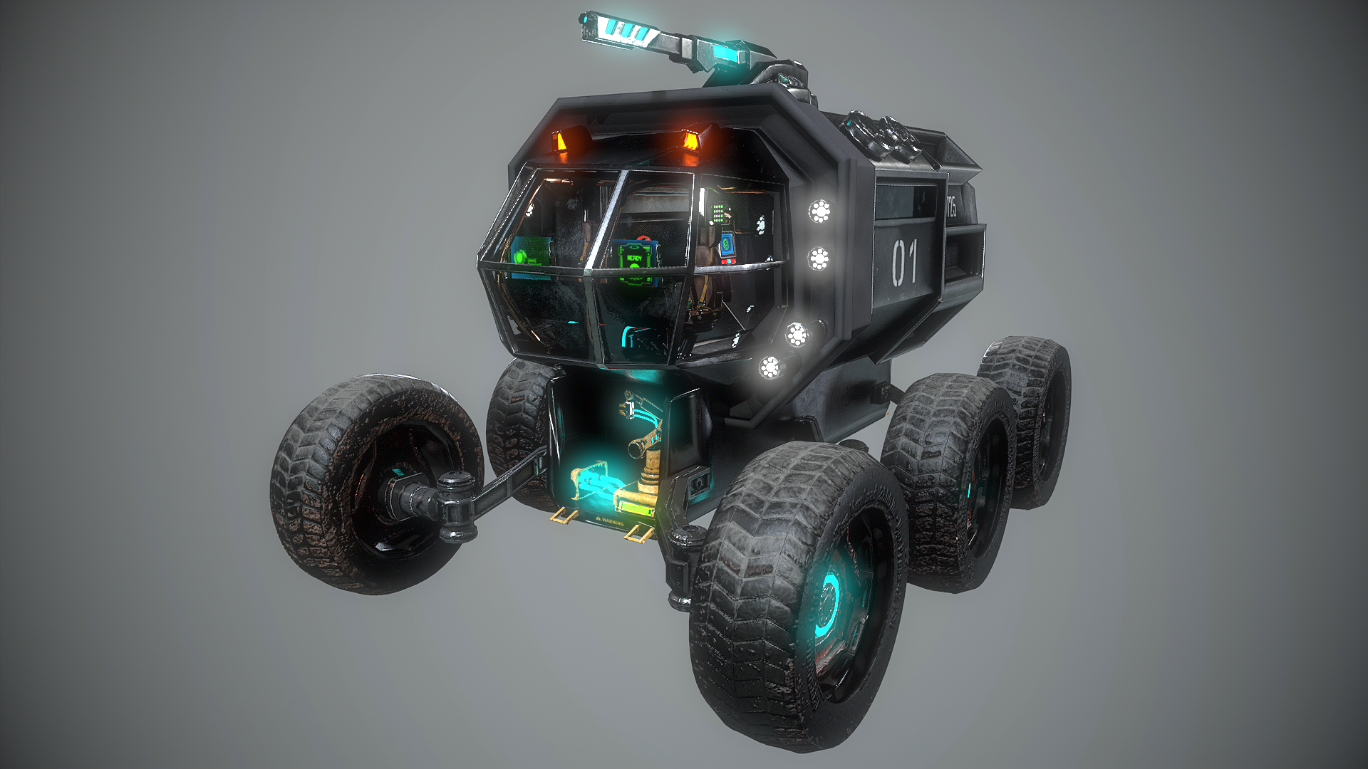 Futuristic Rover Sci-fi | Fab