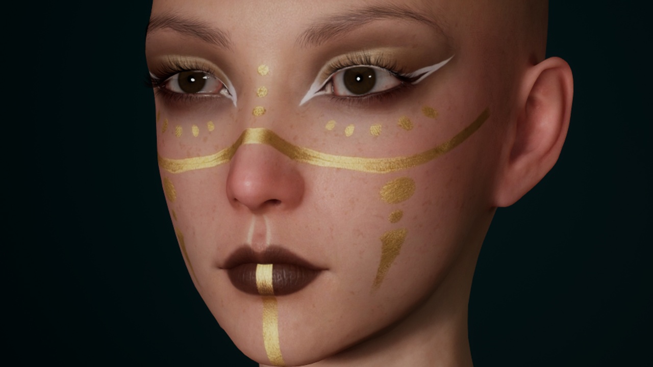 الوسائط 1 للقائمة Editable MetaHuman High Priestess - Lou Jiana.With hair, no clothing included.