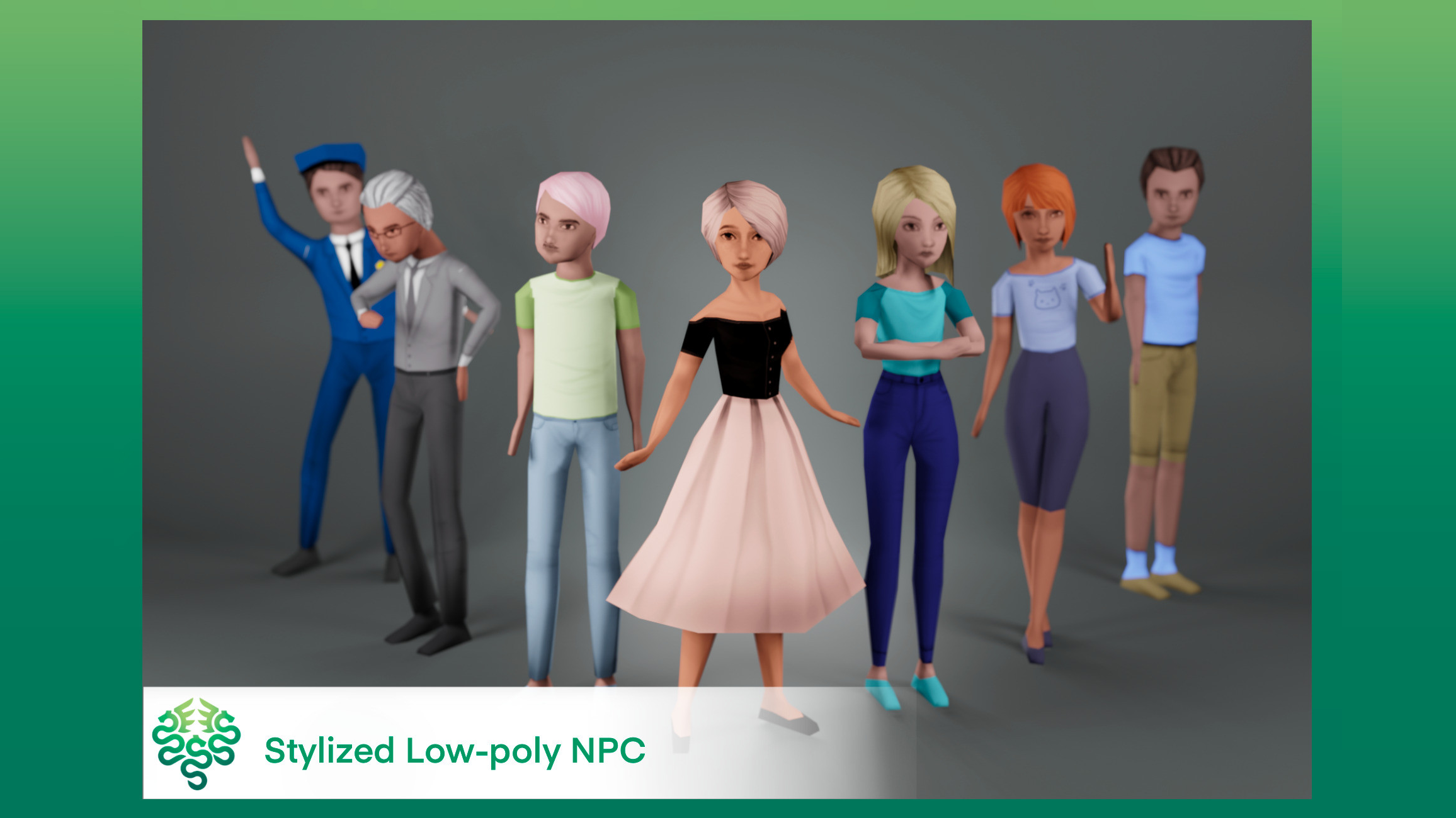 Stylized Low-poly NPC | Fab