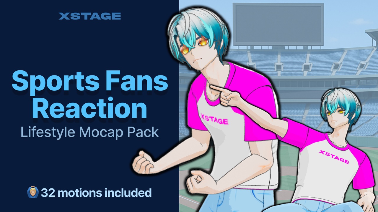 Media 1 for listing Sports Fans Reaction | Lifestyle Mocap Pack
