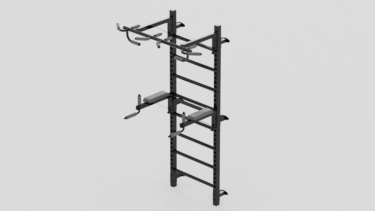 Media 1 for listing Wall-Mounted Swedish Ladder Stall Bar Unit