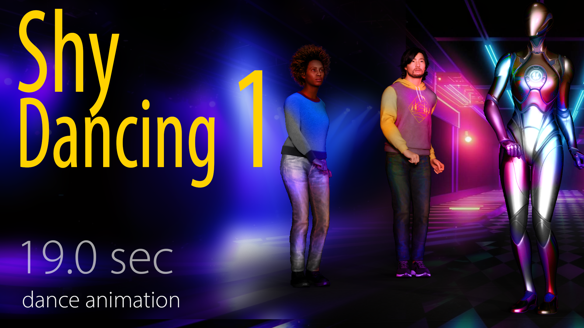 Unity Dancing dance: Shy Dancing 1 - animation loop. 132bpm. FBX+UE+Unity asset files ...