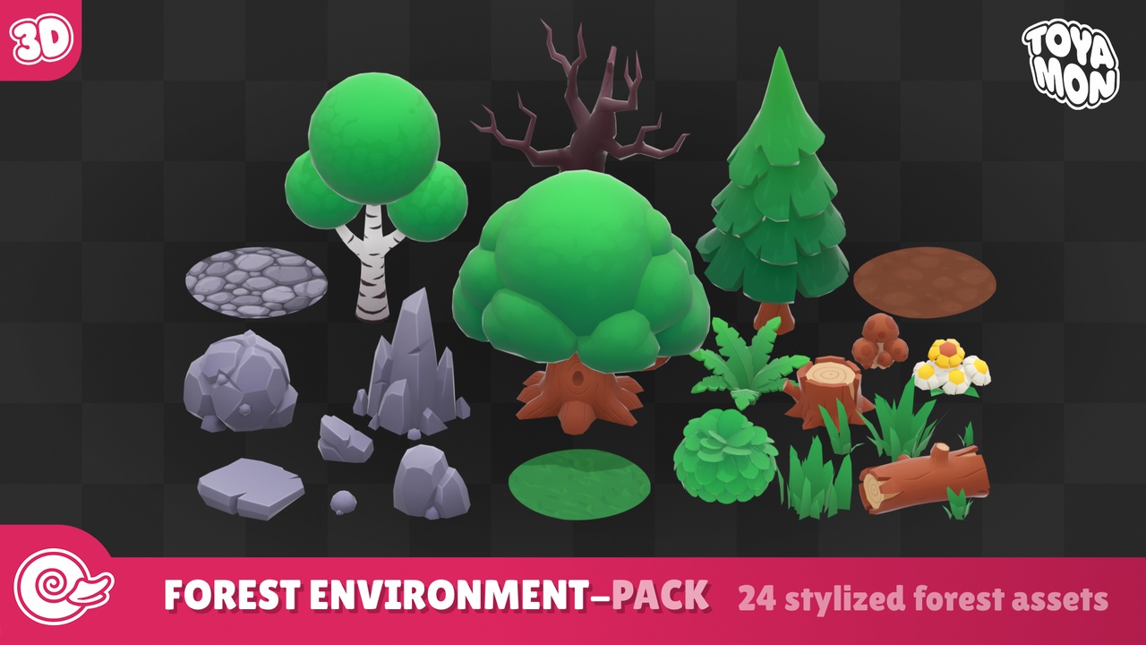Stylized Forest Environment Pack | Fab