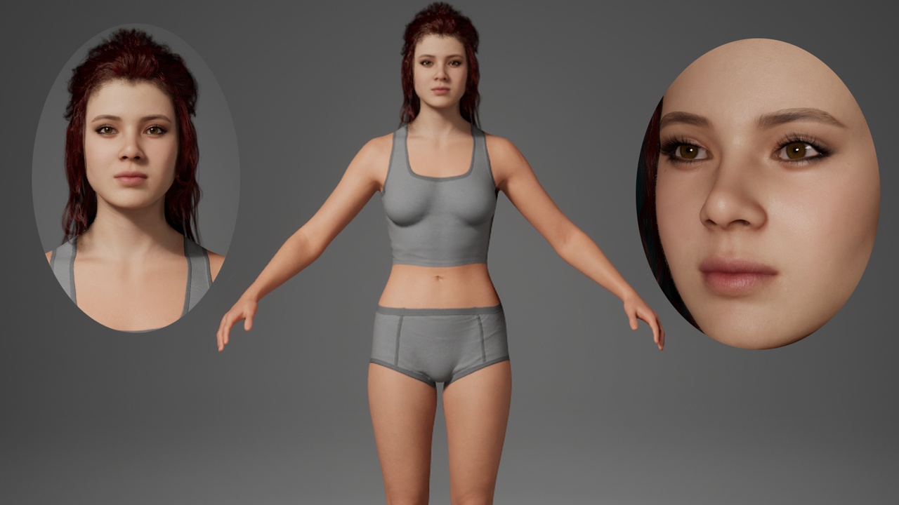 Media 1 for listing Editable MetaHuman Elderly - Han Yunlu.With hair, no clothing included.