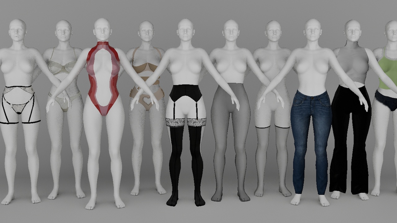 Media 1 for listing Metahuman Female Clothing Pack