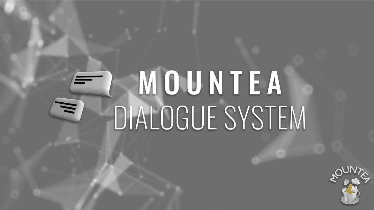 Mountea Framework: Dialogue System 제품 등록을 위한 미디어 1개