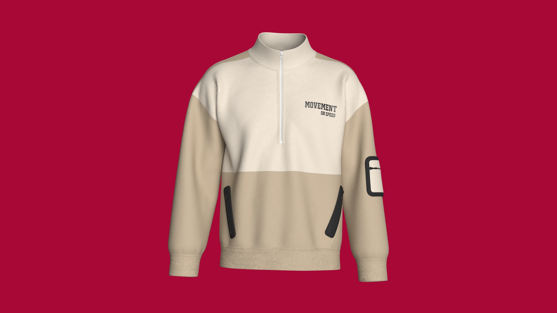 Media 1 for listing Men Movement Technical Quarter - Zip Jacket | High Poly