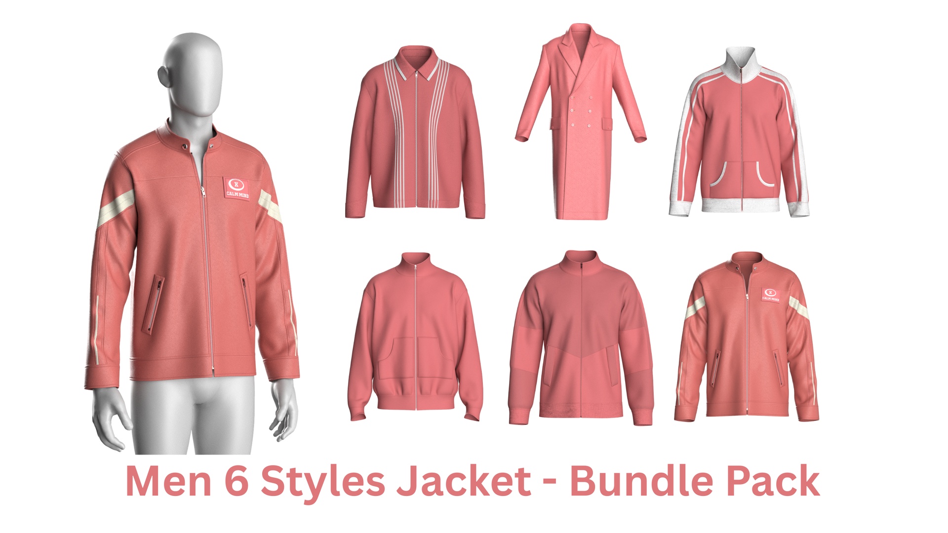 Media 1 for listing Men 6 Styles Jacket - Bundle Pack | High Poly