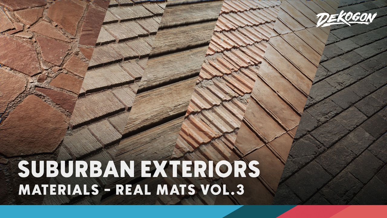 商品 Realistic Materials VOL.3 - Suburban Exteriors (50 Materials) 的媒体 1