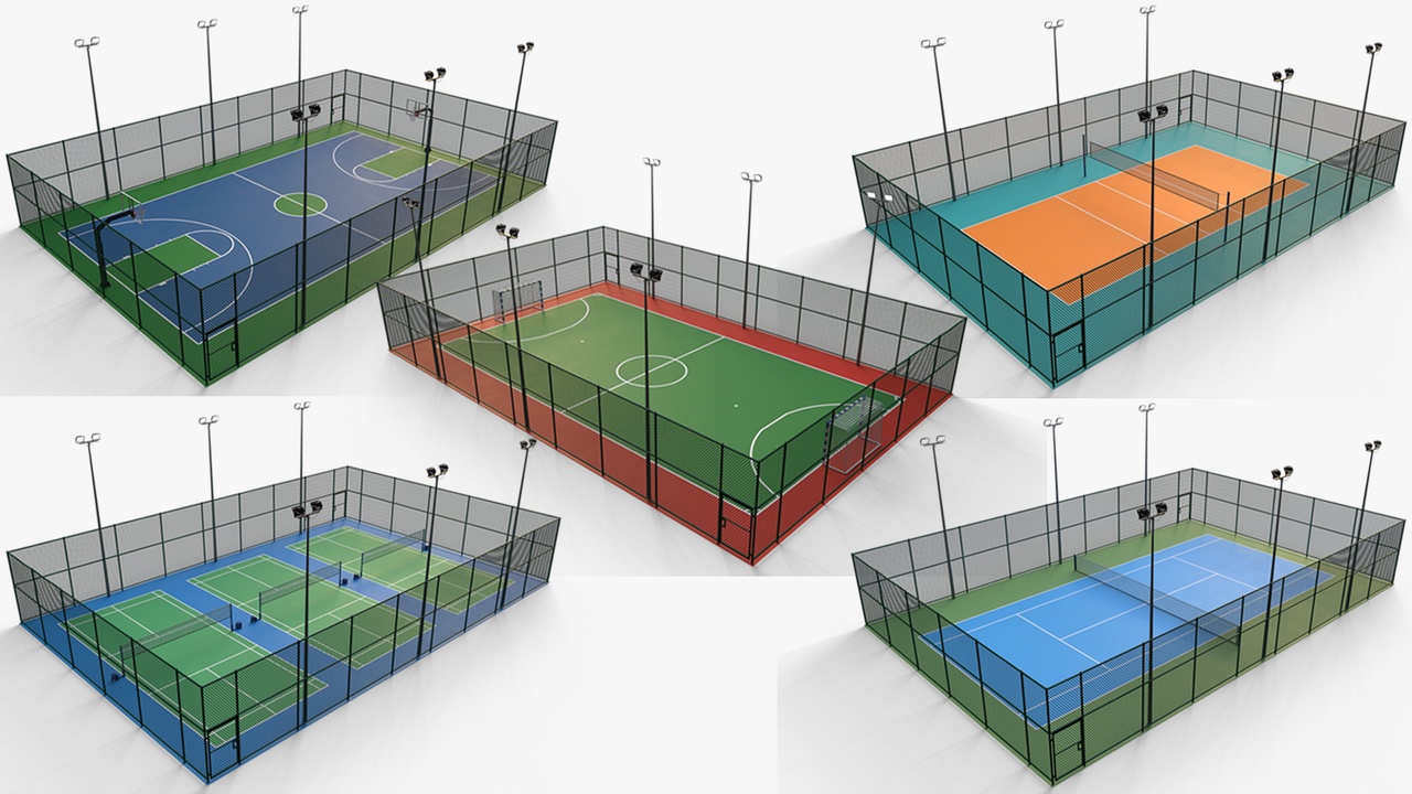 Media 1 for listing Outdoor Multi Modular Sports Game Court PBR