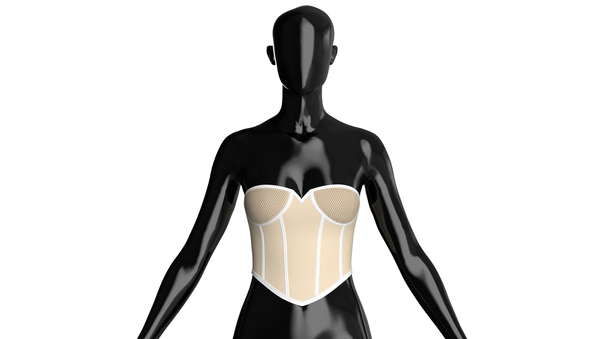 Media 1 for listing Girls Corset Bustier Top | High Poly