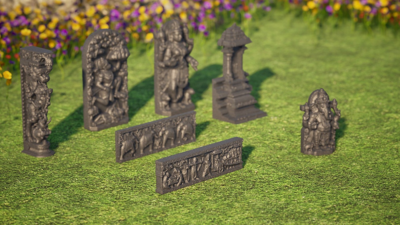 Media 1 for listing Kadamba Style Sculptures – AI-Assisted Statues for Personal & Commercial Use