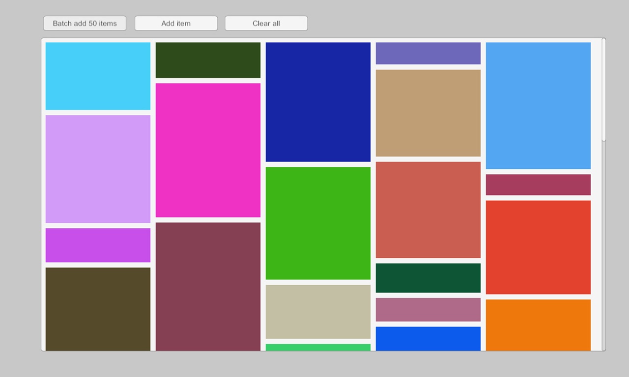 Media 1 for listing Masonry Flow Layout UI