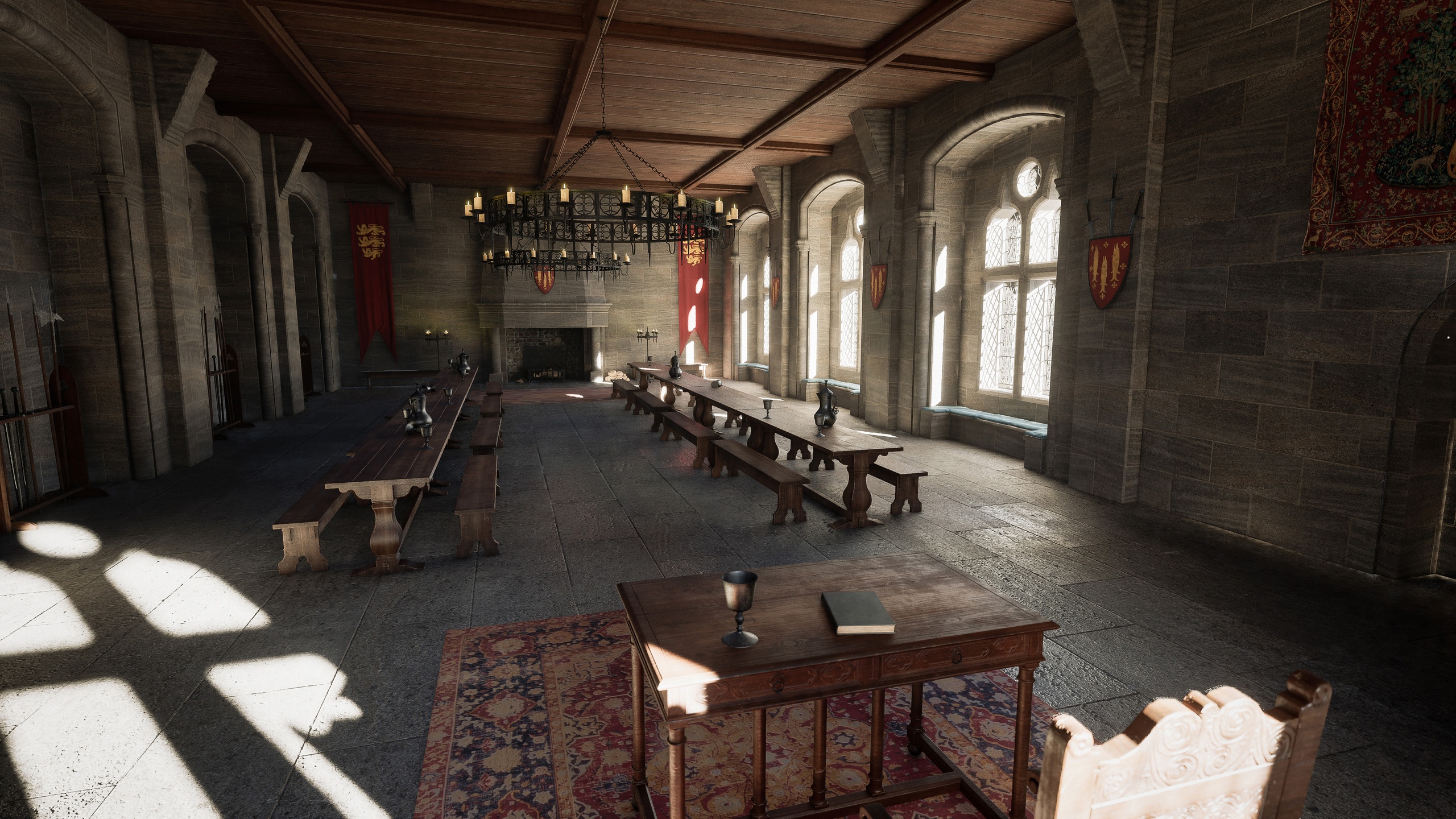 Media 1 for listing Medieval Castle Interior Great Hall Environment