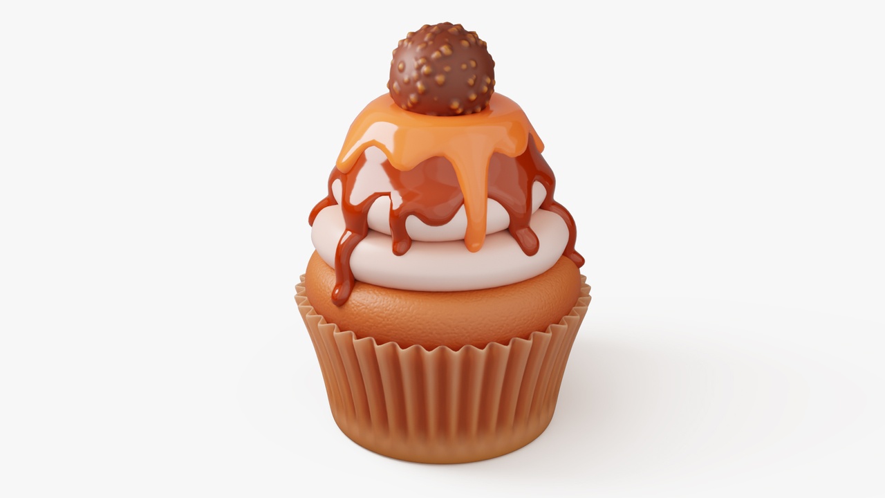 Media 1 for listing Caramel Cupcake with Truffle