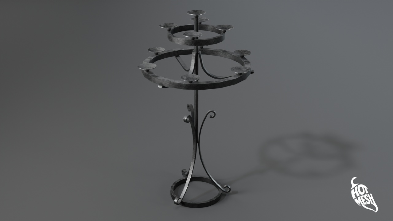 Media 1 for listing OPTIMIZED MEDIEVAL CANDLESTICK