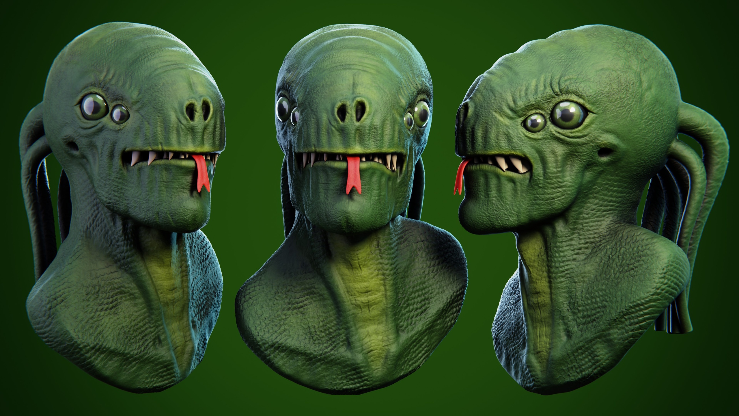Media 1 for listing Lizard Alien Creature Sculpt