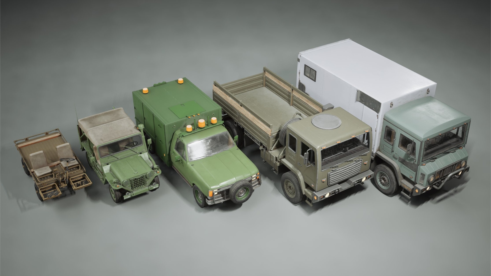 Media 1 for listing Vehicles VOL.10 - Military (Low Poly)