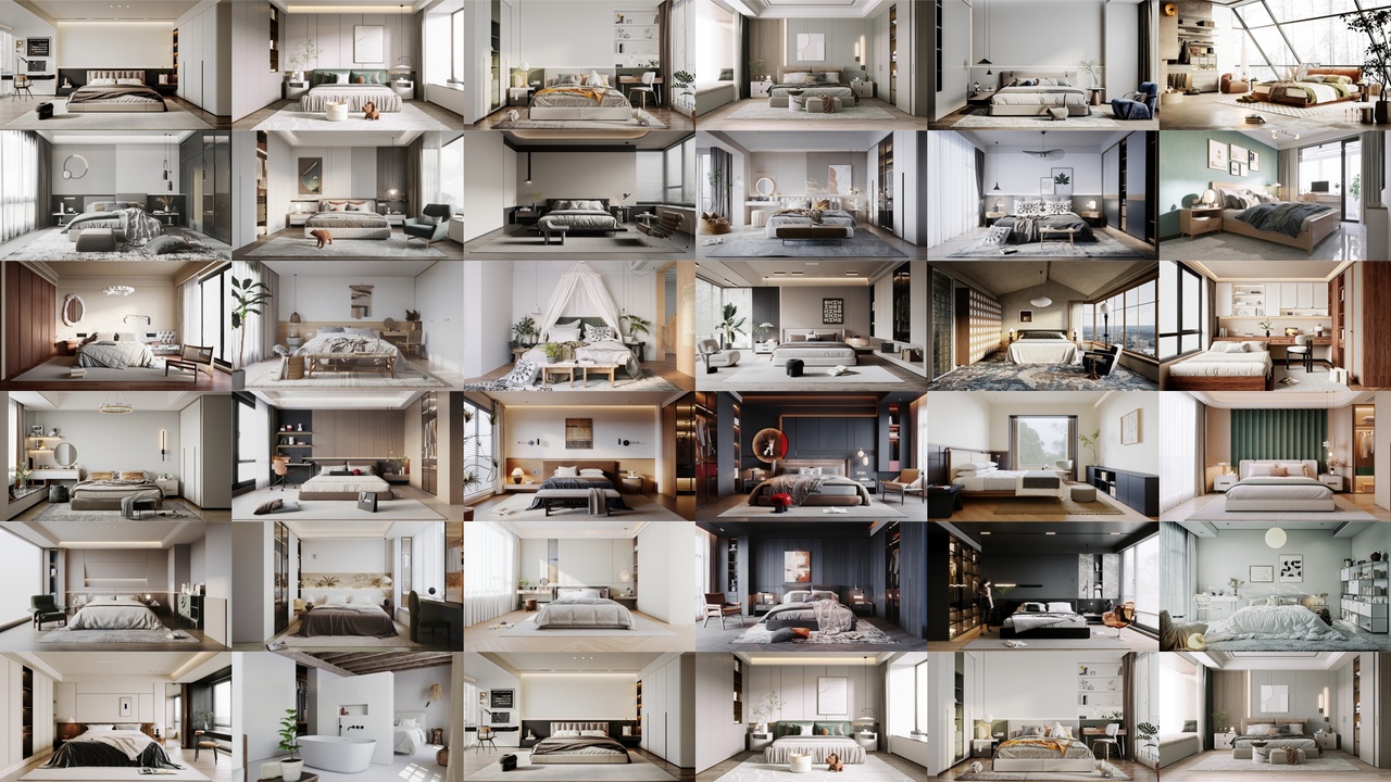 Bedroom Mega Pack - 32 Scenes ilanı için 1. medya