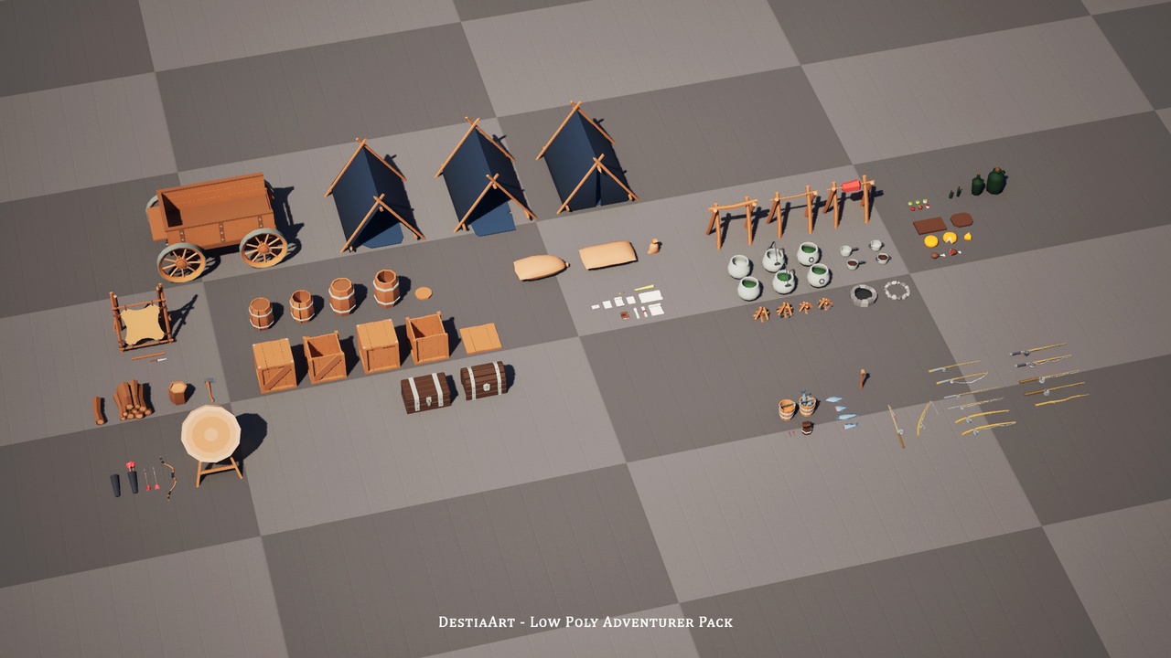 Media 1 for listing Low Poly Adventurer Pack