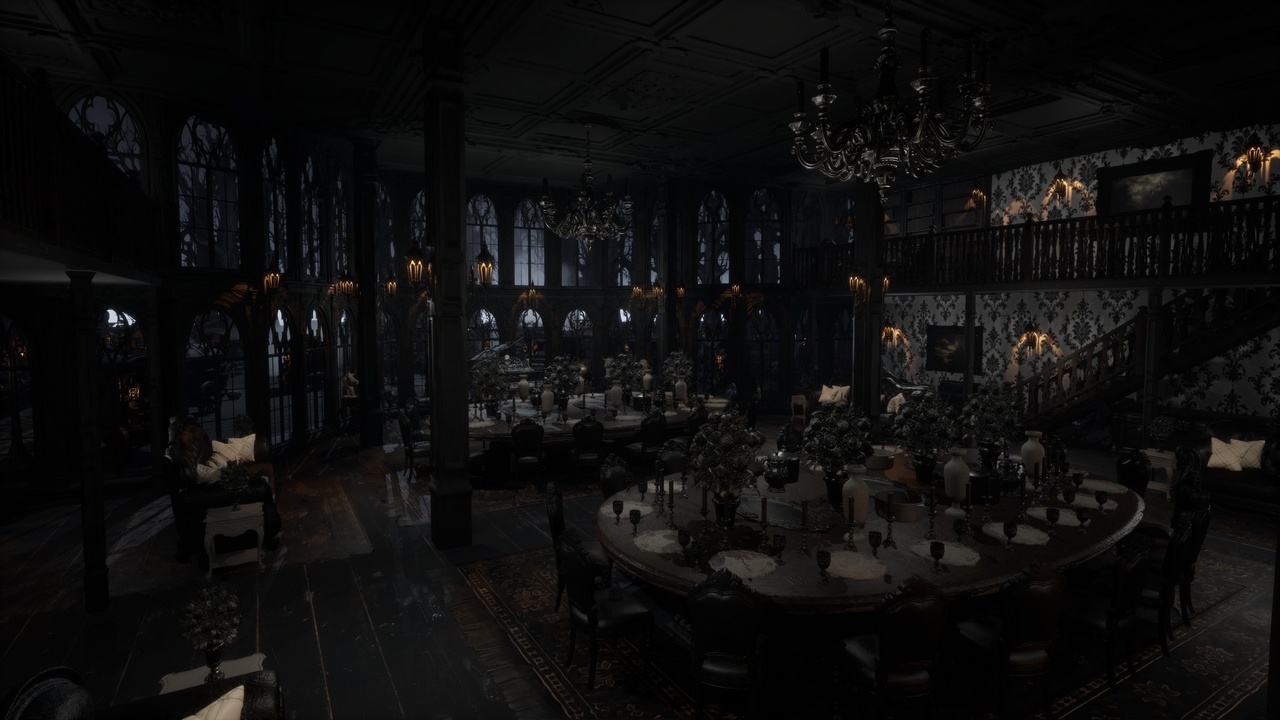 Media 1 for listing Vaelis Grand Gothic Victorian Great Hall Luxury Manor Dining Room