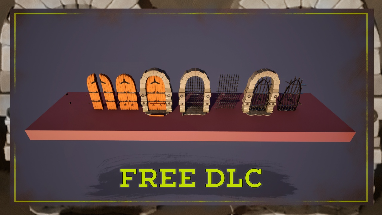 Media 1 for listing STYLIZED Door Dungeon (Modular pack)