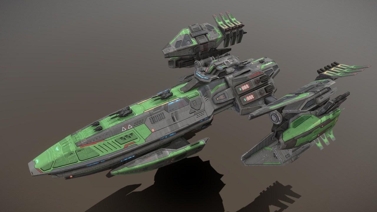 Media 1 for listing Pilgrim Class Battleship Spaceship