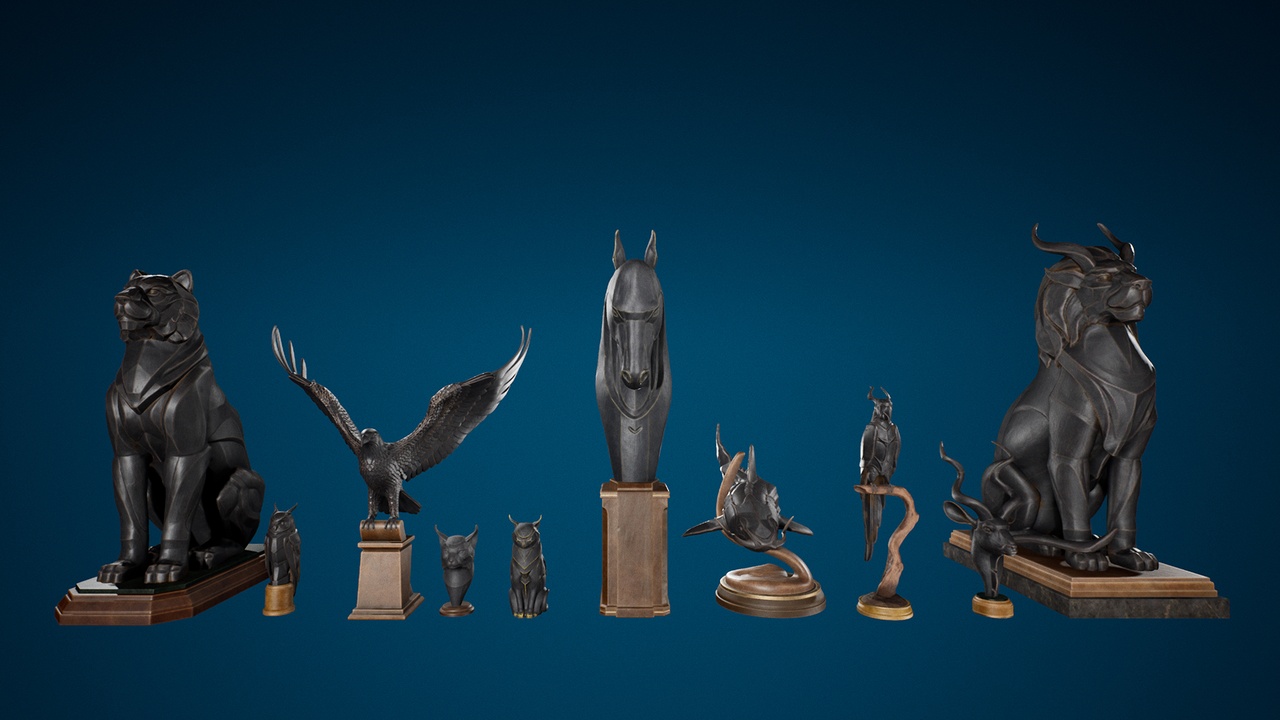 Media 1 for listing Wooden Statues Pack