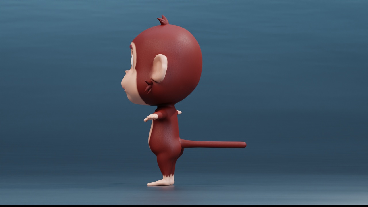 Media 1 for listing Cute Cartoon Monkey Rigged