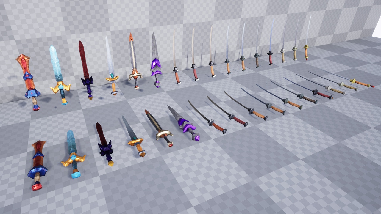 Media 1 for listing Stylized Swords Weapons Asset Pack Vol.1
