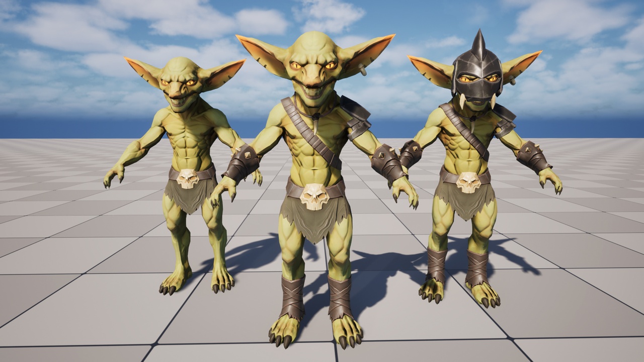 Media 1 for listing Stylized Goblin Pack: Modular Armor & Animations