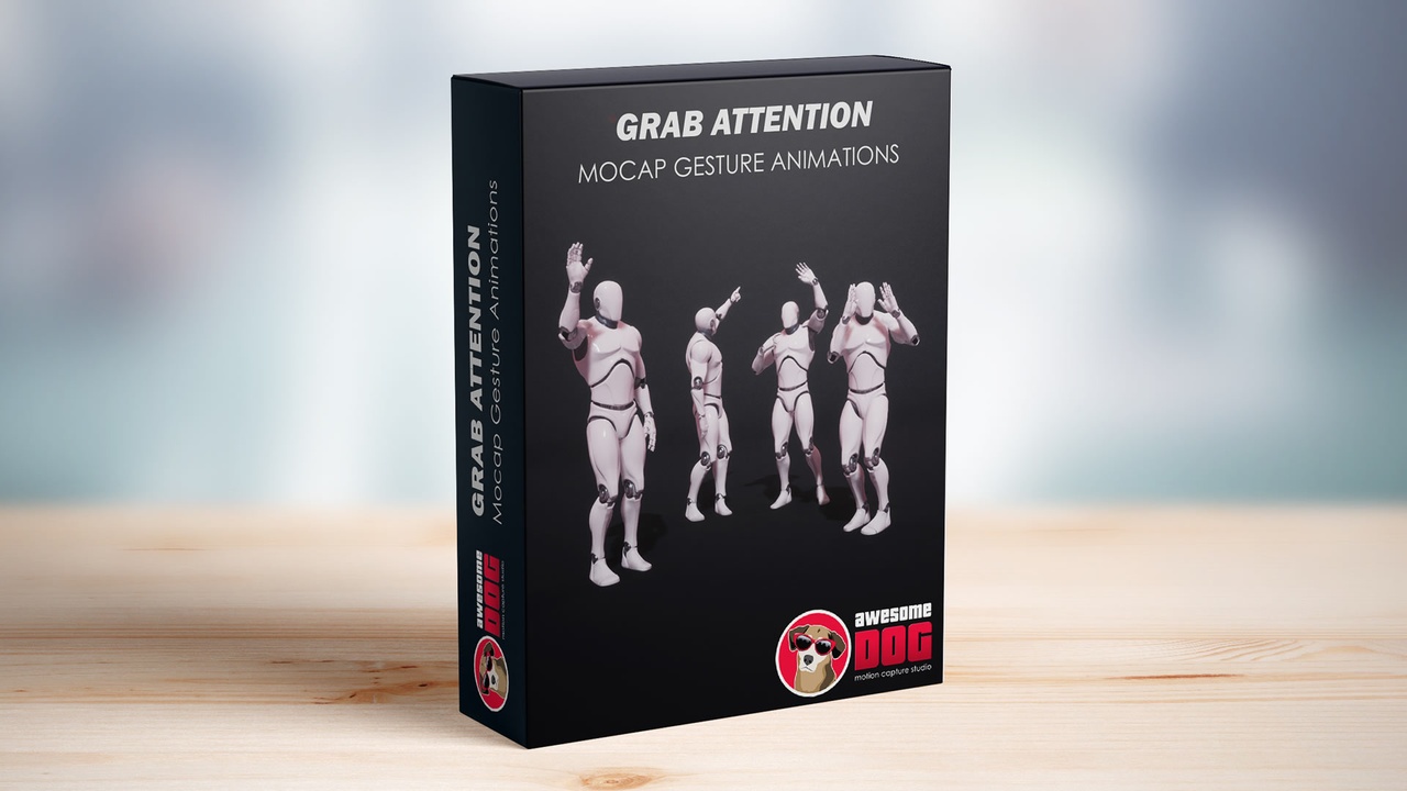 Media 1 for listing Grab Attention MoCap Gesture Pack