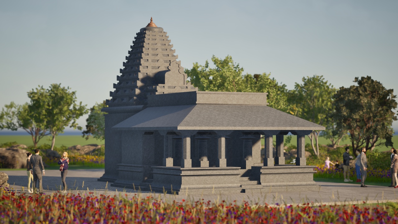 Media 1 for listing Kadamba Style South Indian Temple Variant 8