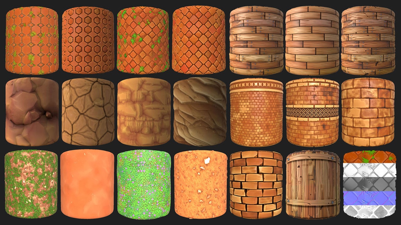 Media 1 for listing Stylish PBR Materials Pack Vol.1