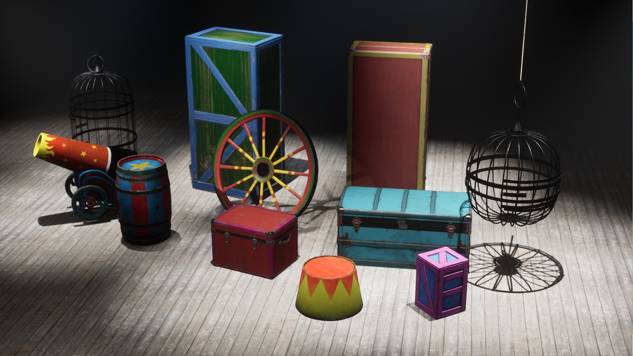 Media 1 for listing Circus Props Collection