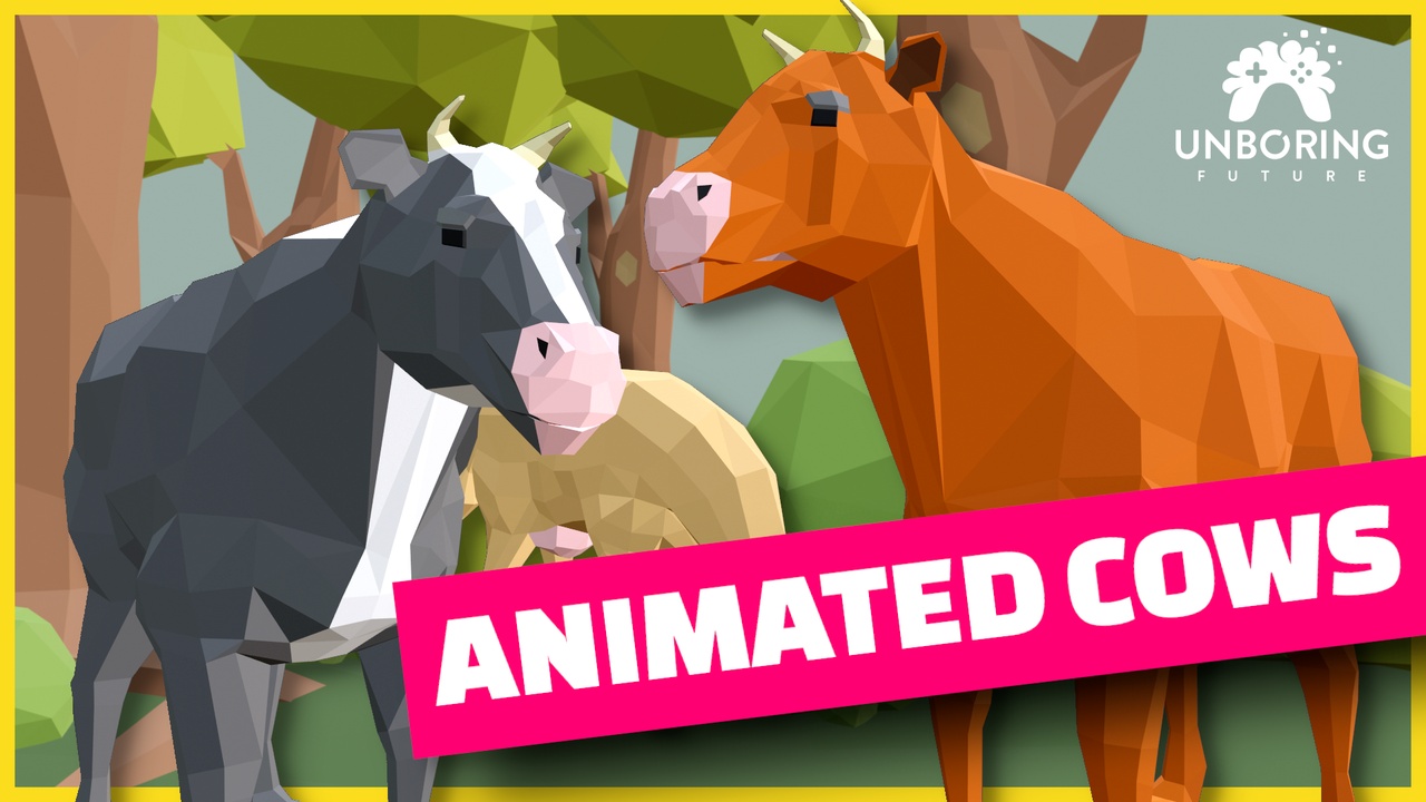 Media 1 for listing LOW POLY COWS - Animated